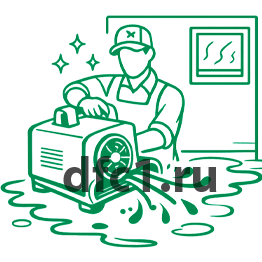 Сушка и уборка после потопа в Курске